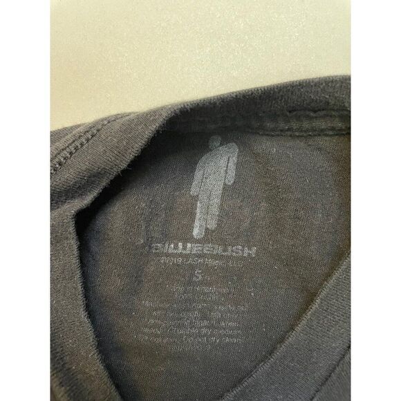 Billie Eilish Graphic T-shirt Women Small Black Short Sleeve Music Tour Merch - Picture 5 of 6